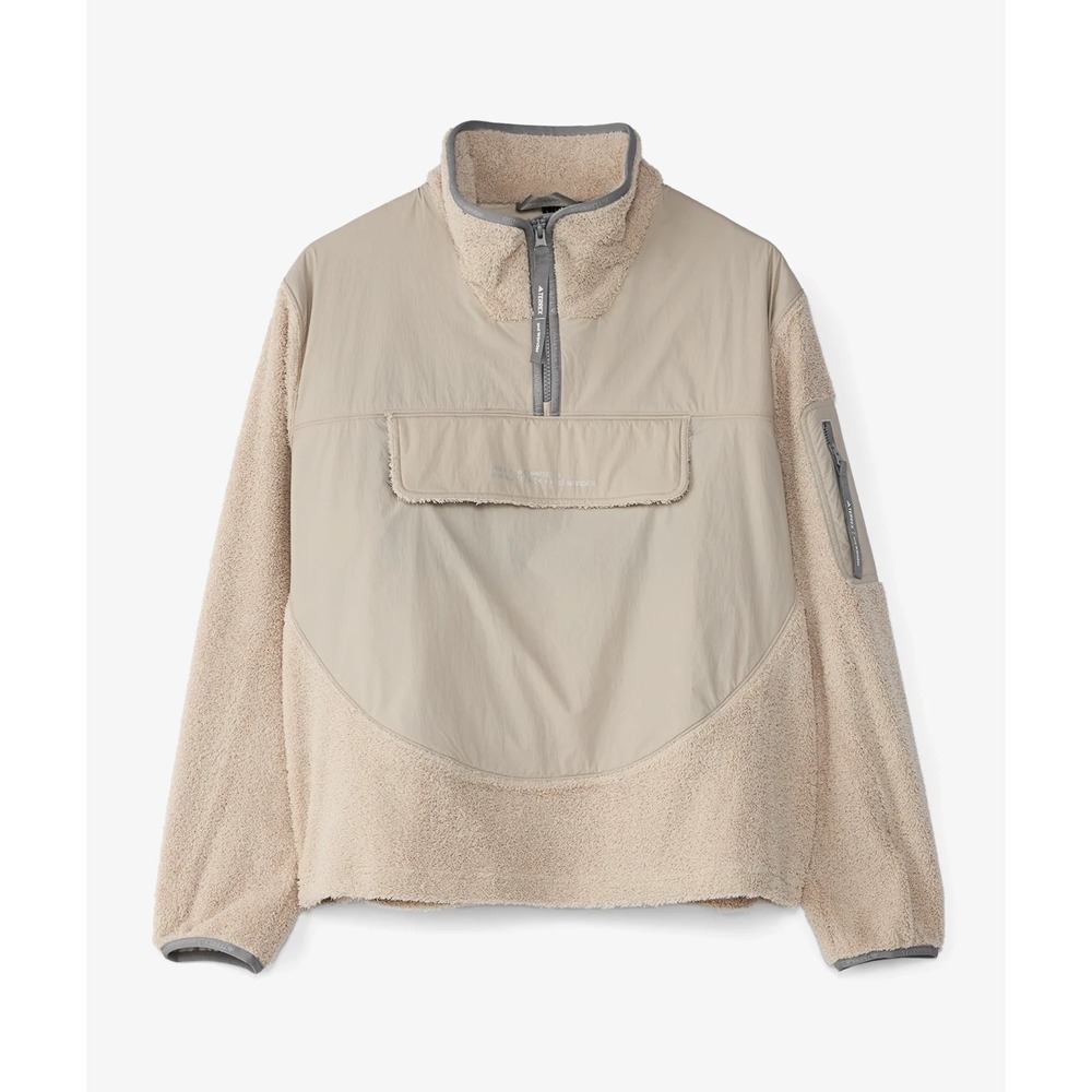 adidas Women's Xploric Mid Layer Sweatshirt x and wander - Beige Size Medium